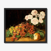 Still life with roses, strawberries and bread by Ferdinand Georg Waldmüller - thumbnail_1_bf_673db7345e0c5e198f5ec749
